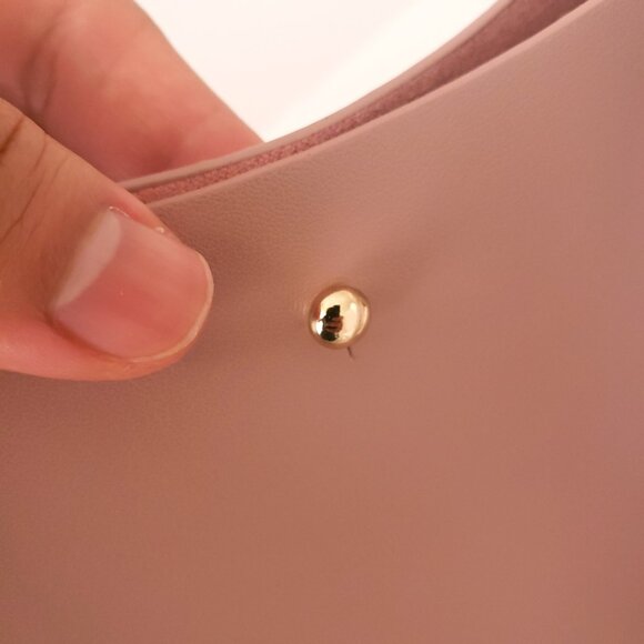 Samara Anthropologie Vegan Leather Pink Small Crossbody Shoulder Bag - Picture 11 of 15